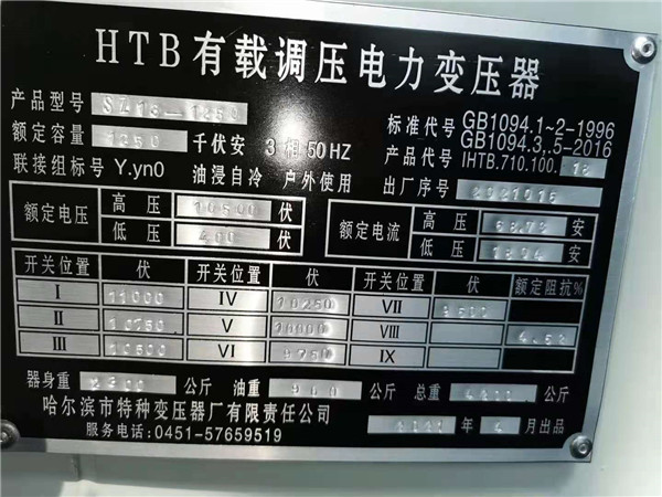 SZ13-125010高过载有载调压电力变压器(图1)